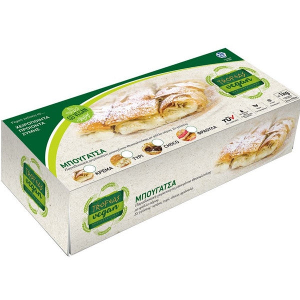 Vegan Μπουγατσάκι με Κρέμα 2Χ500g Κατεψυγμένο, Trofeas